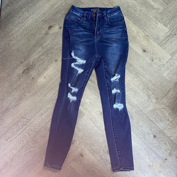 Blue Rue 21 Ripped Jeans - Picture 1 of 2